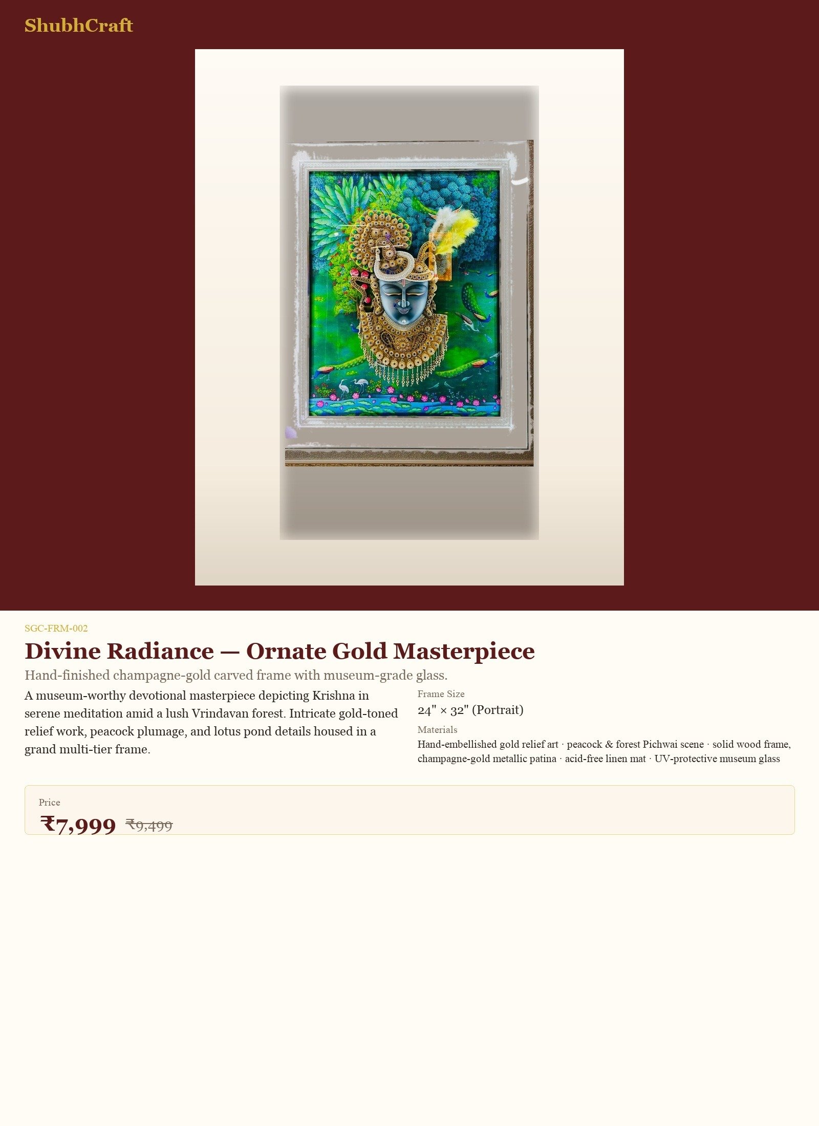 Divine Radiance — Ornate Gold Masterpiece - Image 5