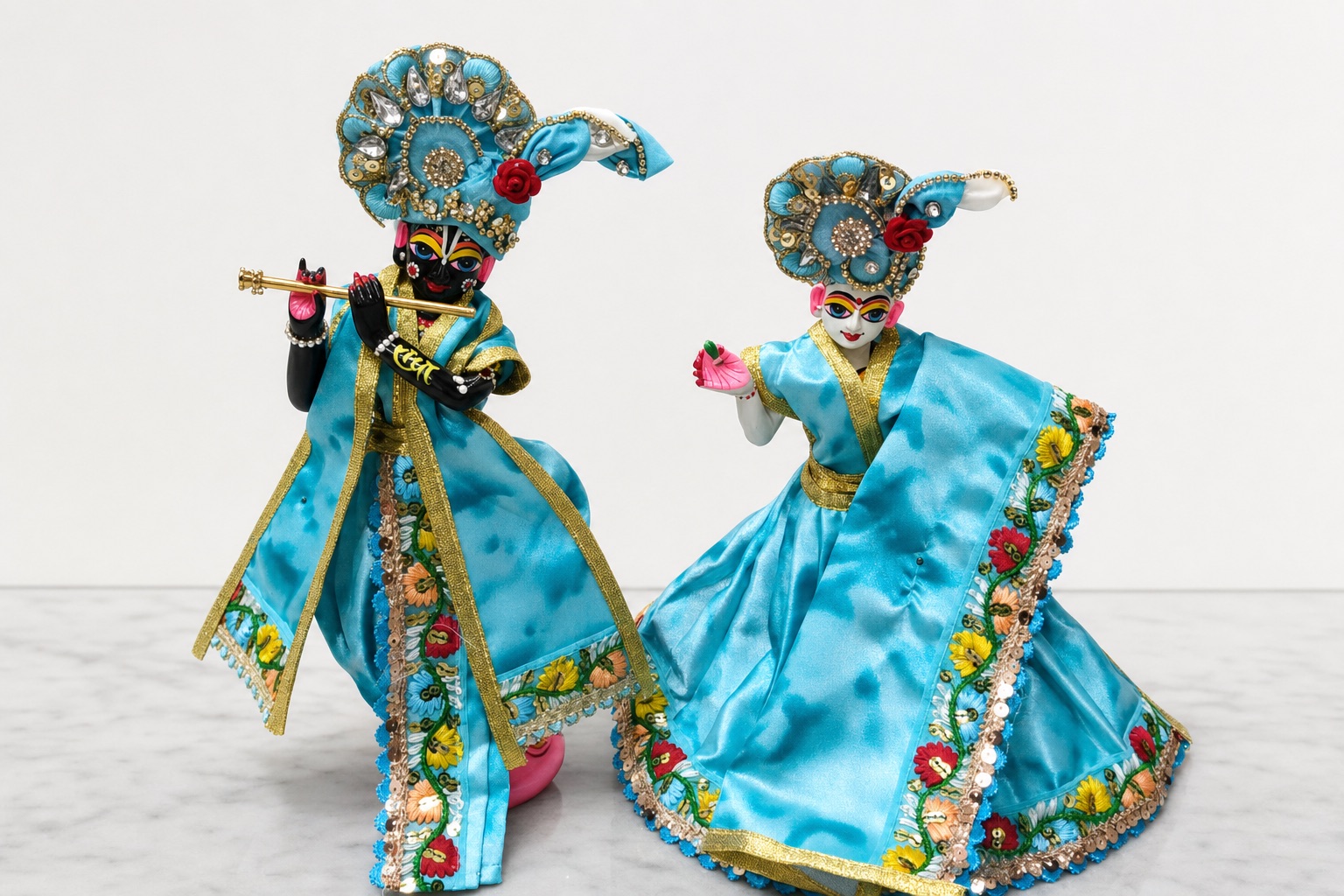 Royal Radha Krishna Idol Pair