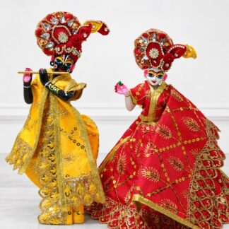 Royal Radha Krishna Idol Pair