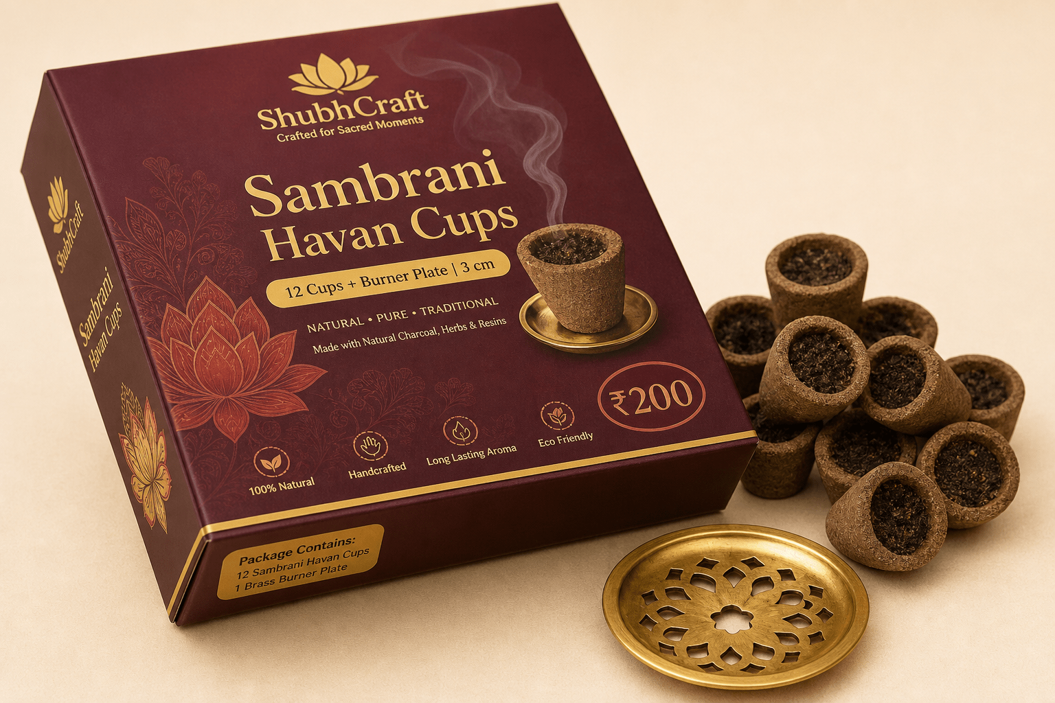 Sambrani Havan Cups