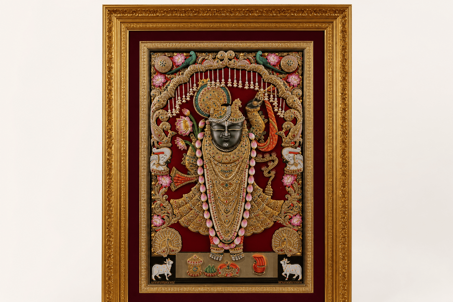 Shrinathji LED Embossed Frame - Image 2