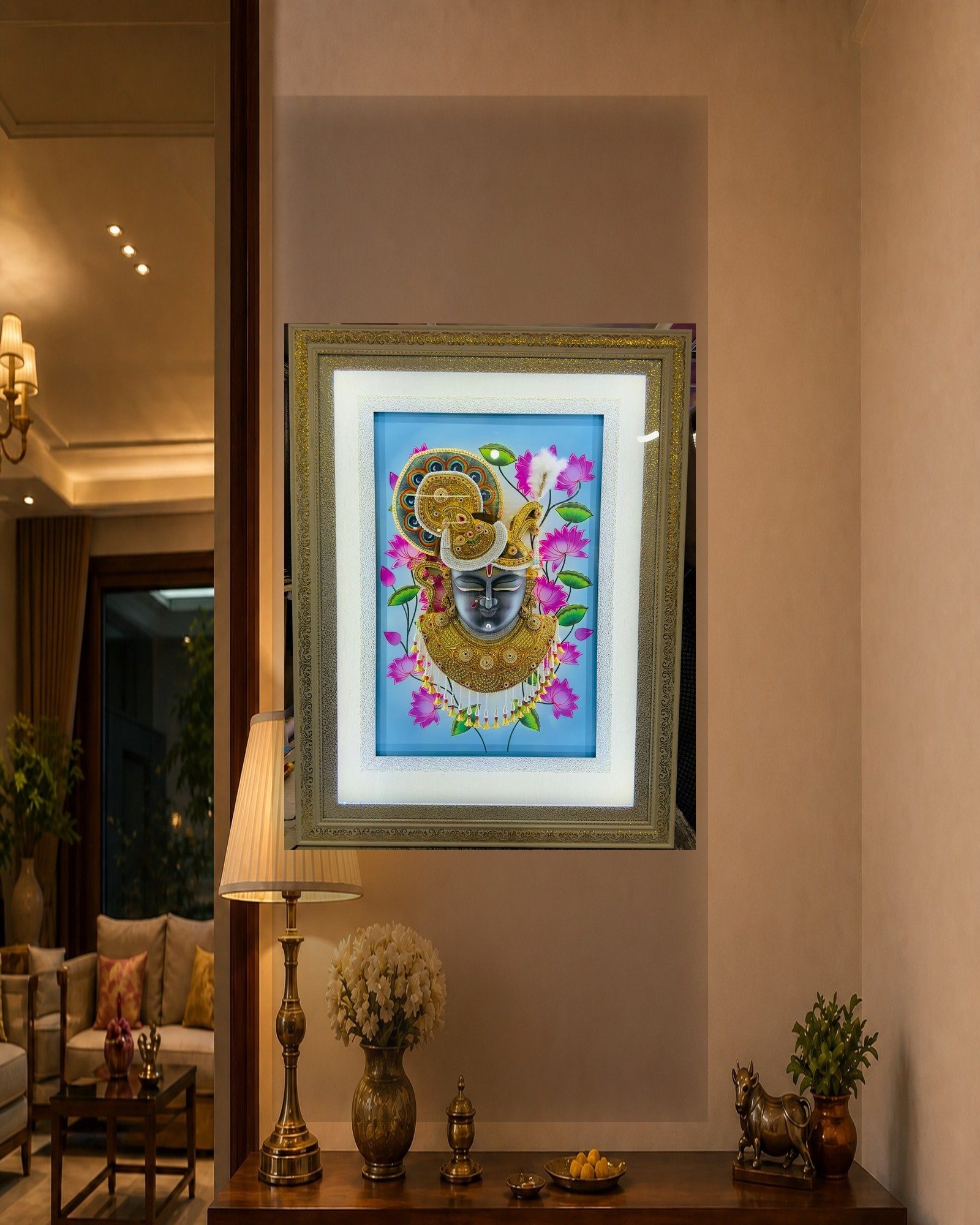 Divine Shrinathji — Lotus LED Edition - Image 2