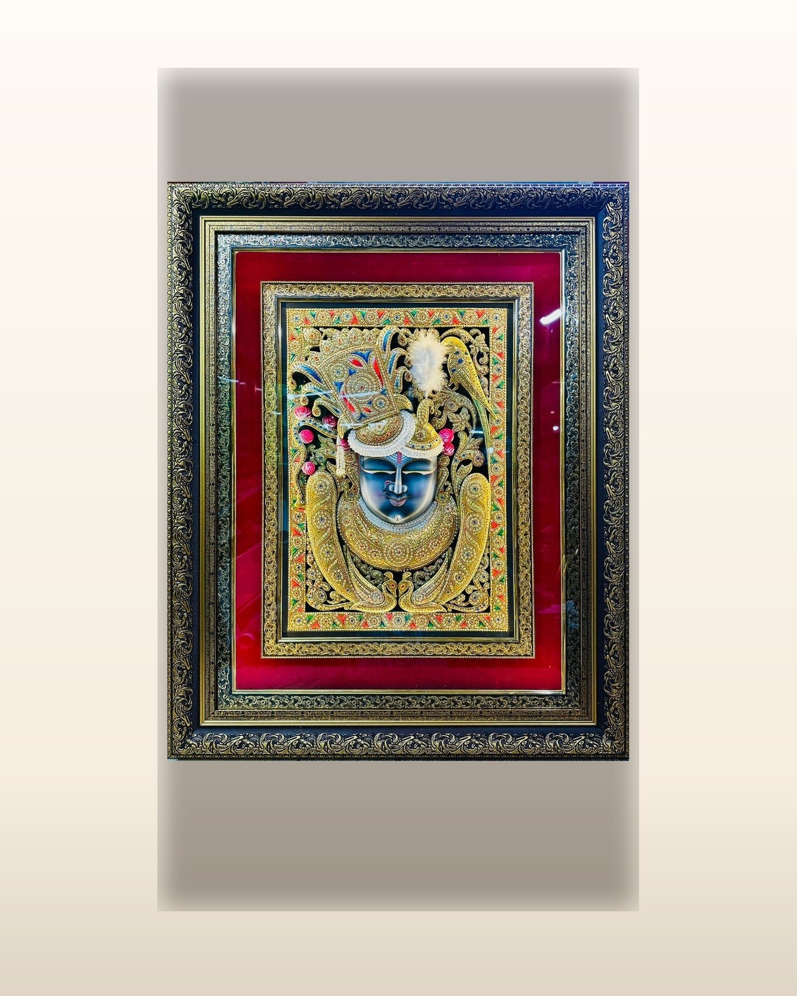 Sacred Radiance — Tanjore Gold Masterpiece
